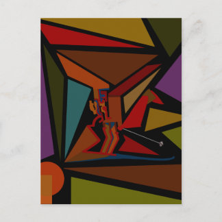 Cartão Postal Cartão-postal Skier sem cabeça