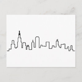Cartão Postal Cartão-postal Skyline Chicago