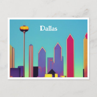 Cartão Postal Cartão-postal Skyline Dallas