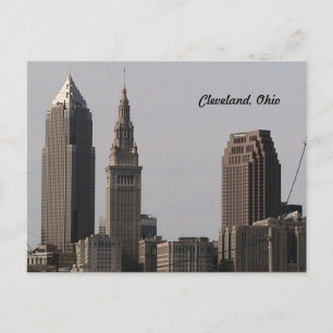Cartão Postal Cartão-postal Skyline do Cleveland Ohio