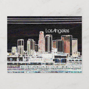 Cartão Postal Cartão-postal Skyline Los Angeles