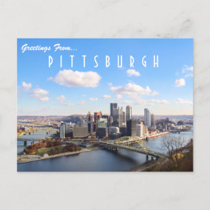 Cartão Postal Cartão-postal Skyline Pittsburgh