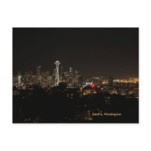 Cartão-postal Skyline Seattle