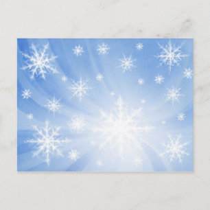 Cartão Postal Cartão-postal Snowflakes 01