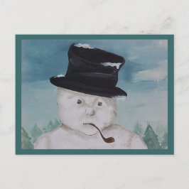 Cartão Postal Cartão-postal Snowman