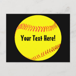 Cartão Postal Cartão-postal Softball Personalizado
