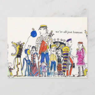 Cartão Postal Cartão-postal - Somos todos apenas humanos