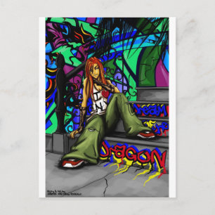 Cartão Postal Cartão-postal "Sonho do Dragão"