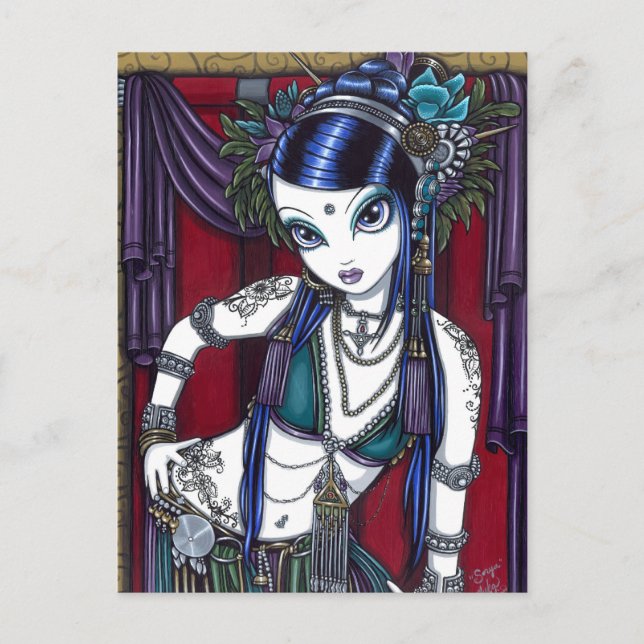 Cartão Postal Cartão-postal "Sonya" Tribal Fusion Belly (Frente)