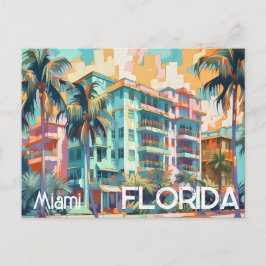 Cartão Postal Cartão-postal South Beach de Miami Florida