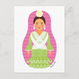 Cartão Postal Cartão-postal Spaniard Matryoshka