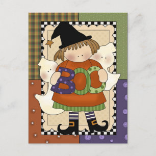 Cartão Postal Cartão-postal Spooky Halloween