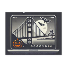 Cartão-postal Spooky San Francisco Halloween