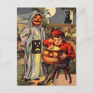 Cartão Postal Cartão-postal Spooky Vintage Halloween