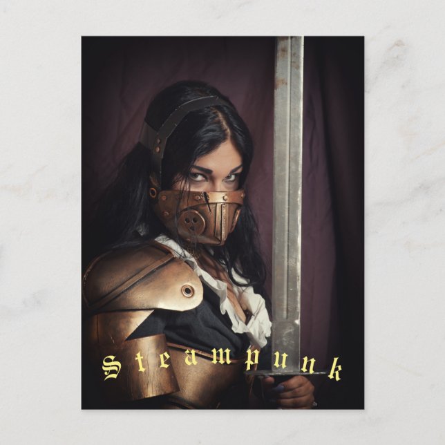 Cartão Postal Cartão-postal Steampunk (Frente)