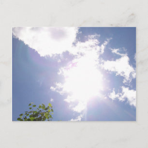 Cartão Postal Cartão-postal Sun Beam e Clouds