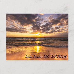 Cartão Postal Cartão-postal Sunrise no Surfers Paraíso
