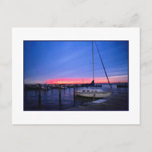 Cartão Postal Cartão-postal 'Sunset Over the Docks'