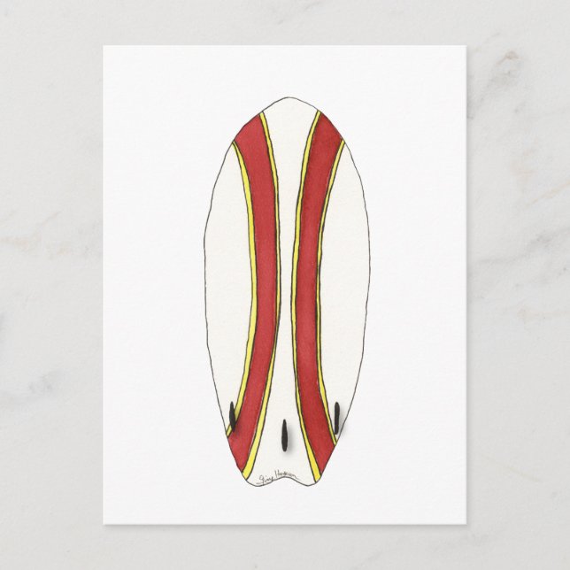 Cartão Postal Cartão-postal surfboard (Frente)