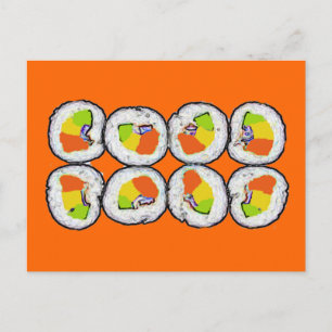 Cartão Postal Cartão-postal Sushi Sushi