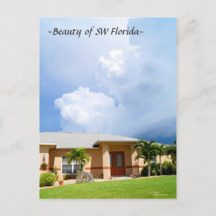 Cartão Postal Cartão-postal SW Florida, uma bela casa de nuvens