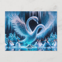 Cartão-postal Swan Dance