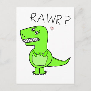 Cartão Postal Cartão-postal T-Rex
