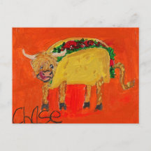 Cartão-postal "Taco Cow"