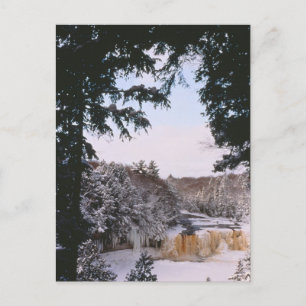 Cartão Postal Cartão-postal Tahquamenon Frozen Falls