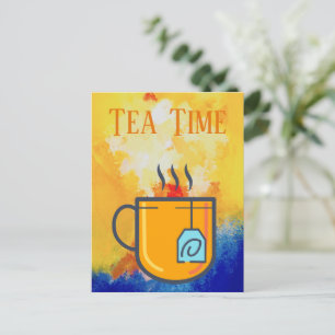 Cartão Postal Cartão-postal Tea Time