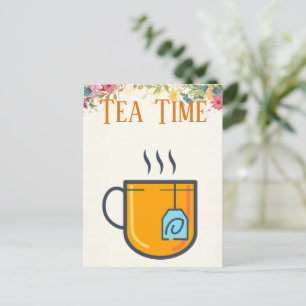 Cartão Postal Cartão-postal Tea Time