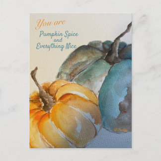 Cartão Postal Cartão-postal Teal Pumpkin