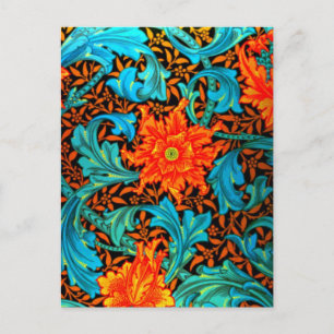 Cartão Postal Cartão-postal-Tecido Vintage/Moda-William Morris 1