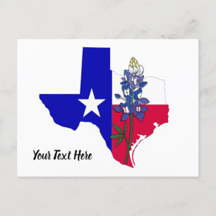 Cartão Postal Cartão-postal Texas e Bluebonnet