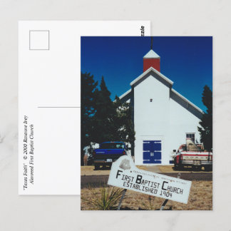 Cartão Postal Cartão-postal "Texas Faith"