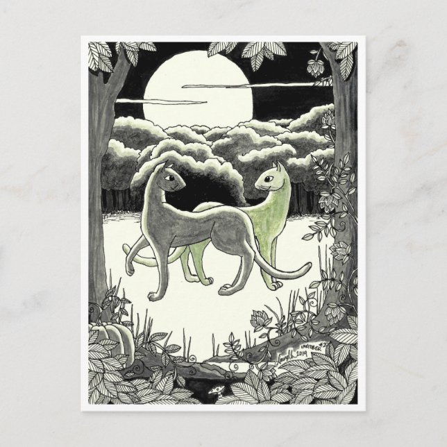 Cartão Postal Cartão-postal: The Cats do Dance (Frente)