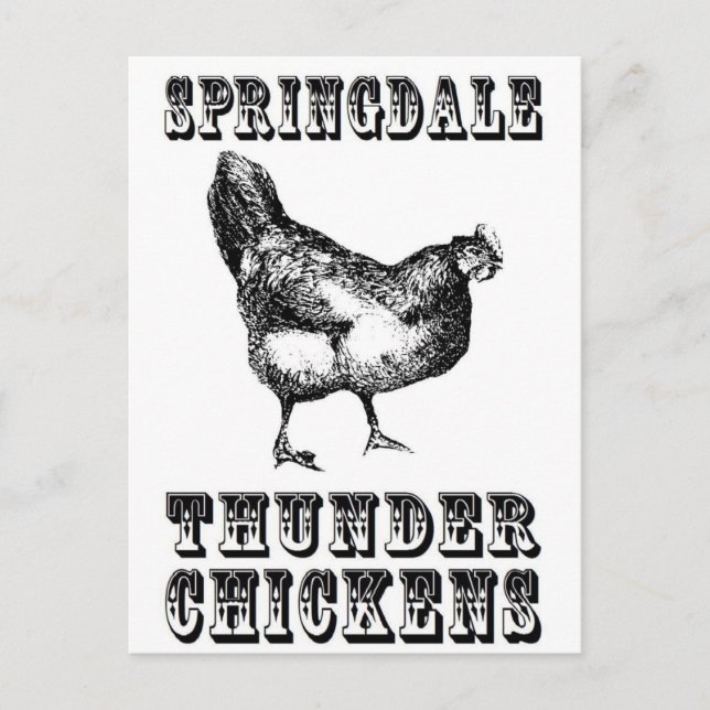 Cartão Postal Cartão-postal Thunder Chickens (Frente)