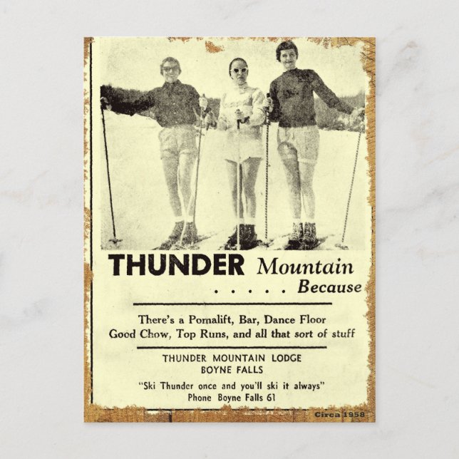 Cartão Postal Cartão-postal Thunder Mountain (Frente)