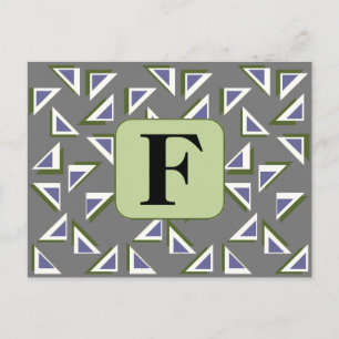 Cartão Postal Cartão-postal Triângulos Personalizado