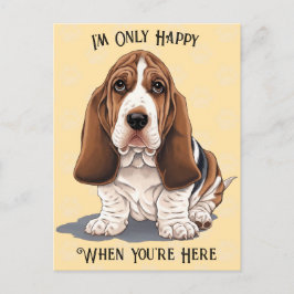 Cartão Postal Cartão-postal Triste Só Feliz quando você está aqu