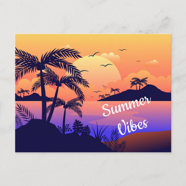 Cartão Postal Cartão-postal tropical (Frente)