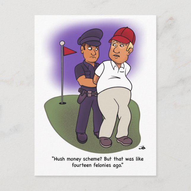 Cartão Postal Cartão-postal Trump Felonies (Frente)