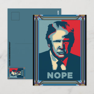 Cartão Postal Cartão-postal Trump Nope