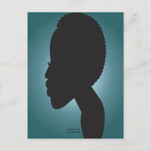 Cartão Postal Cartão-postal TWA (Teeny Weeny Afro - Teal)