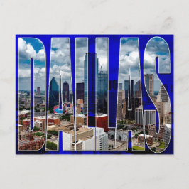 Cartão Postal Cartão-postal Typográfico Skyline da cidade de Dal