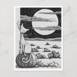 Cartão Postal Cartão-postal: Um Campo de Halloween