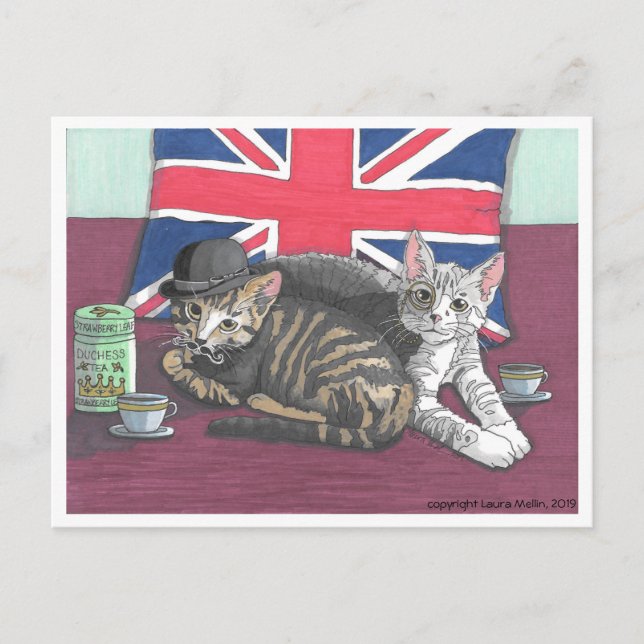 Cartão Postal Cartão-postal: Um Ponto de Chá (Tricia) (Frente)