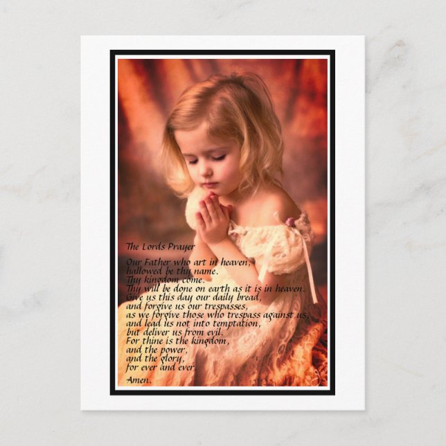 Cartão Postal Cartão-postal - Uma Oração (Frente)