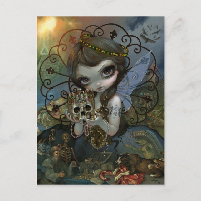 Cartão Postal Cartão-postal "Unseelie Court: Greed" (Frente)