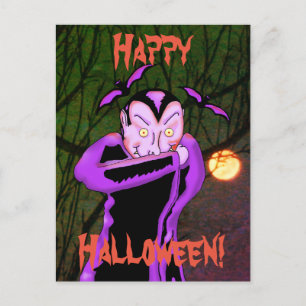 Cartão Postal Cartão-postal Vampiro Halloween